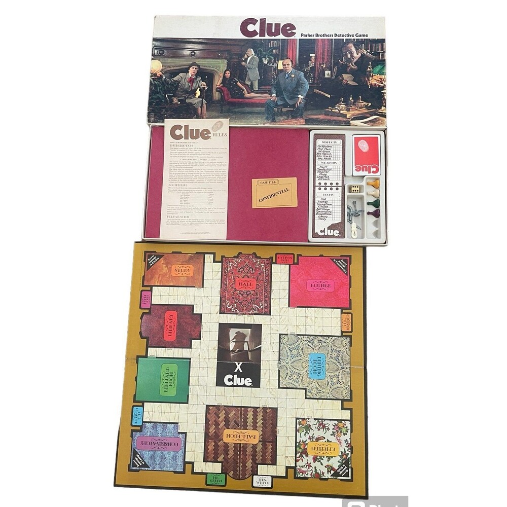 1972 Clue board game